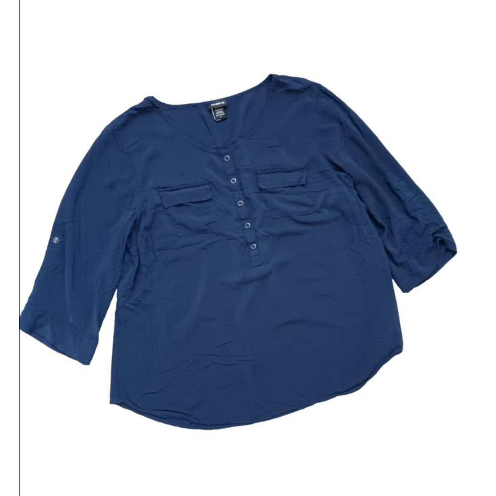 Women's Torrid Blouse Size 2 Blue
